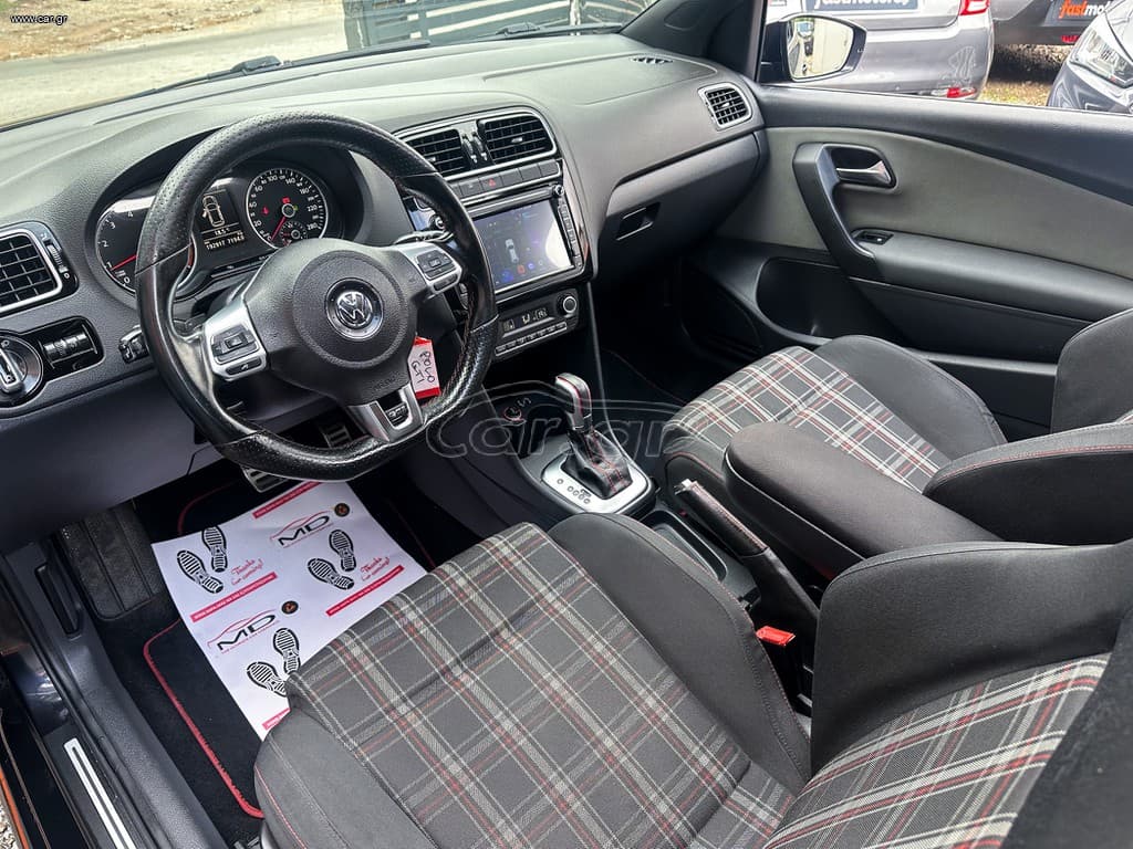Volkswagen Polo 2011 Ελληνικό, GTI, DSG, Panorama, Οθόνη Carplay, Βιβλίο service thumbnail 11