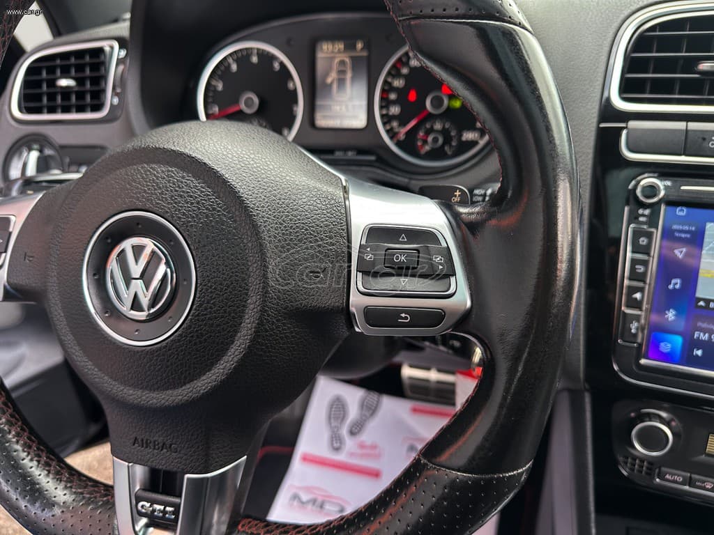 Volkswagen Polo 2011 Ελληνικό, GTI, DSG, Panorama, Οθόνη Carplay, Βιβλίο service thumbnail 23