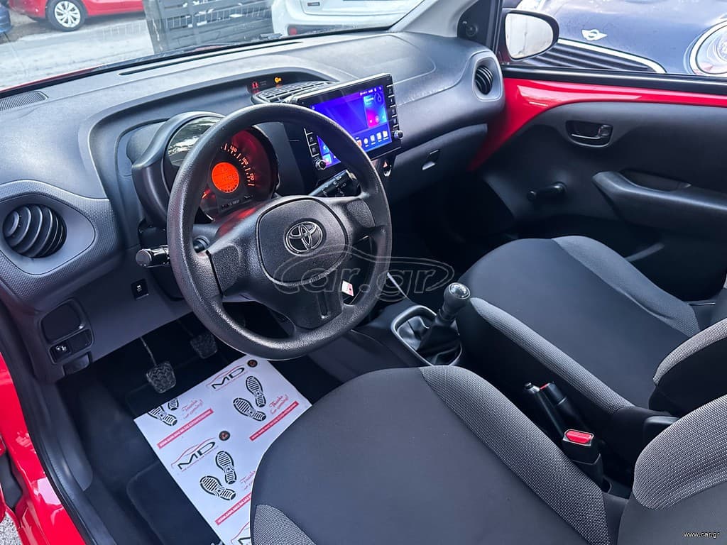 Toyota Aygo 2019 Ελληνικό,1ο Χέρι,Οθόνη Carplay,Βιβλίο service,2 Ετη Εγγύηση thumbnail 11