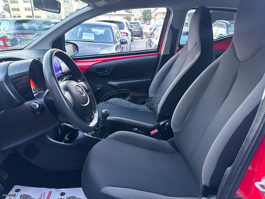 Toyota Aygo 2019 Ελληνικό,1ο Χέρι,Οθόνη Carplay,Βιβλίο service,2 Ετη Εγγύηση thumbnail 12