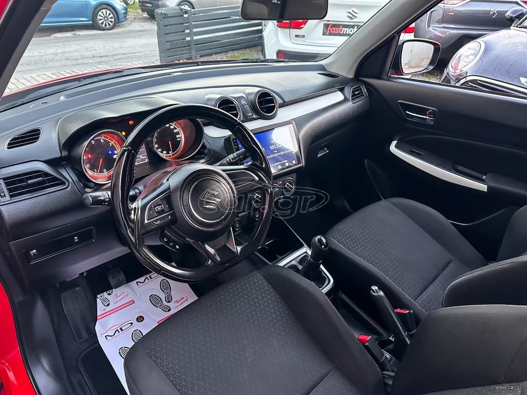 Suzuki Swift 2019 Ελληνικό,1ο Χέρι, Οθονη  CarPlay, Βιβλίο, 2Ετη  Εγγύηση thumbnail 11