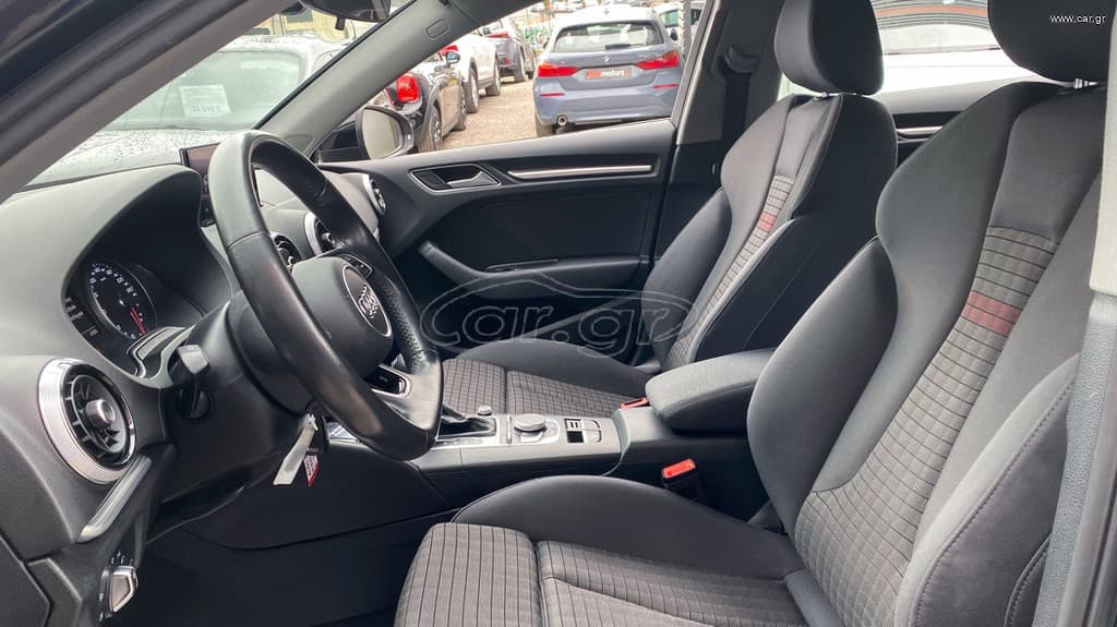Audi A3 2017 Έκδοση Sport,S-Tronic,Ελληνικό,Οθόνη,Βιβλίο,2Eτη Εγγύηση thumbnail 12