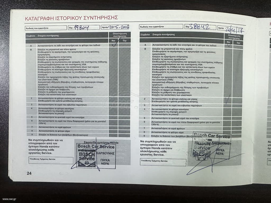 Honda CR-V 2015 4x4, Ελληνικό, 1o Χέρι,Elegance,Οθόνη Carplay,Βιβλίο service thumbnail 45