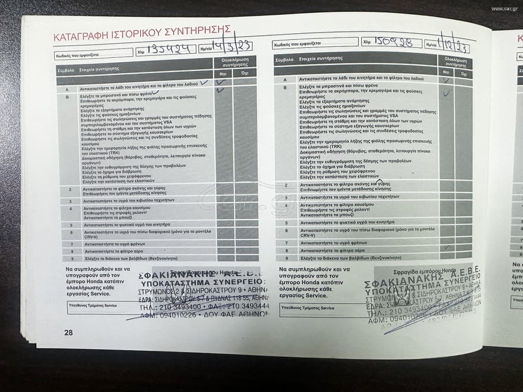 Honda CR-V 2015 4x4, Ελληνικό, 1o Χέρι,Elegance,Οθόνη Carplay,Βιβλίο service thumbnail 49