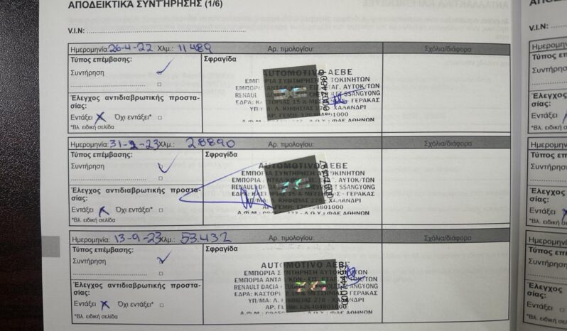 Dacia Dokker 2019, 1ο χέρι, Ελληνικό, Οθόνη Carplay, Βιβλίο service full