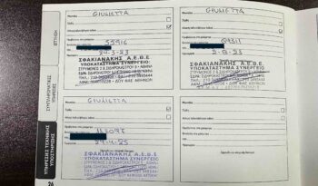 Alfa Romeo Giulietta, 2021 Ελληνικό, 1ο Χέρι, Οθόνη Carplay, Βιβλίο,2 Ετη εγγύηση full