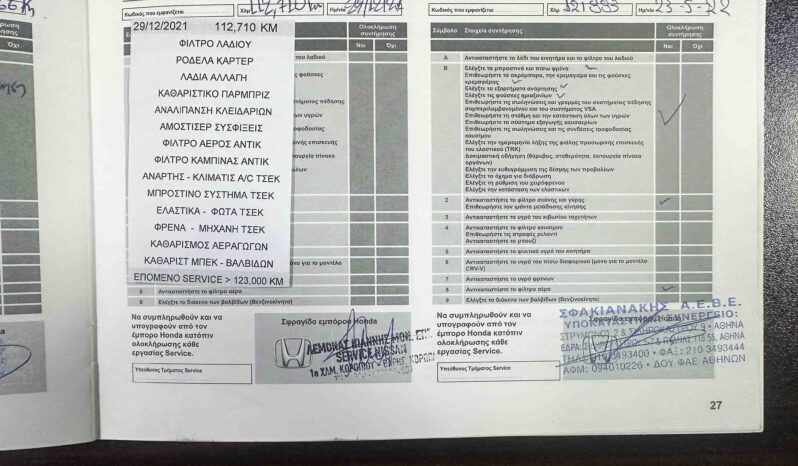 Honda CR-V 2015  4×4, Ελληνικό, 1o Χέρι,Elegance,Οθόνη Carplay,Βιβλίο service full