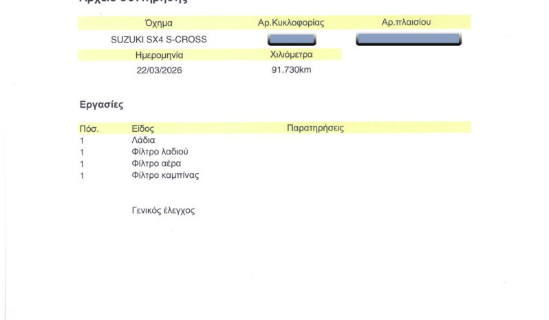 Suzuki SX4 S-Cross 2022  Ελληνικό, 1ο Χέρι, GL+ 4WD,Οθονη CarPlay, 2ΕτηΕγγύηση full